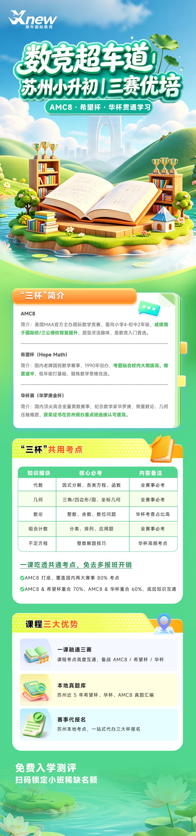 苏州小升初三赛优培课程介绍